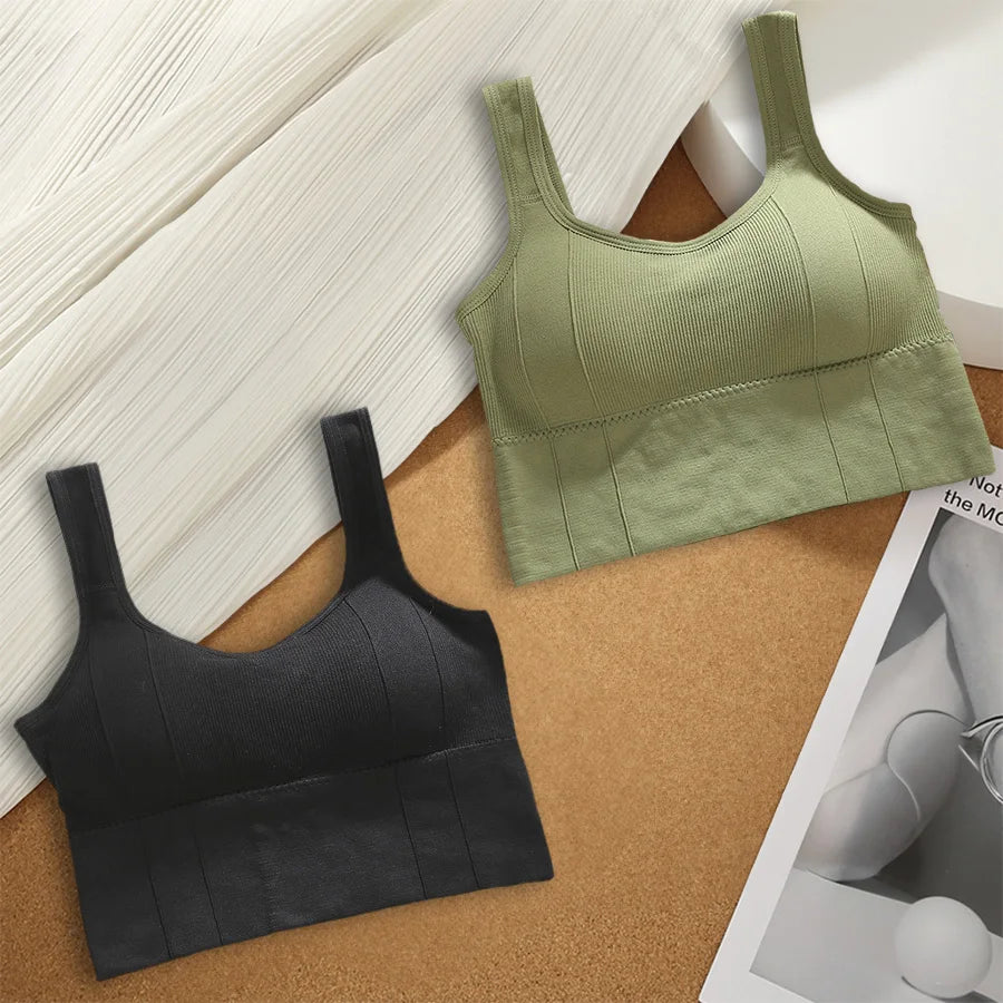 1/2/4Pcs Sports Bra Anti-Sweat Fitness Top Women Seamless Yoga Bra Shockproof Crop Top Push up Sport Bra Gym Workout Top
