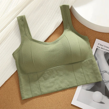 1/2/4Pcs Sports Bra Anti-Sweat Fitness Top Women Seamless Yoga Bra Shockproof Crop Top Push up Sport Bra Gym Workout Top